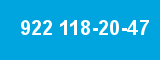 922 118-20-47 922 118-20-47